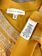 inside label on Chelsea & Theodore Embroidered Boho Blouse 