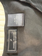 inside label on Daniel Hechter 100% Silk Black Tank Top | French Designer Silk Scoop Neck Tank Size M at Blue Sparrow Shop