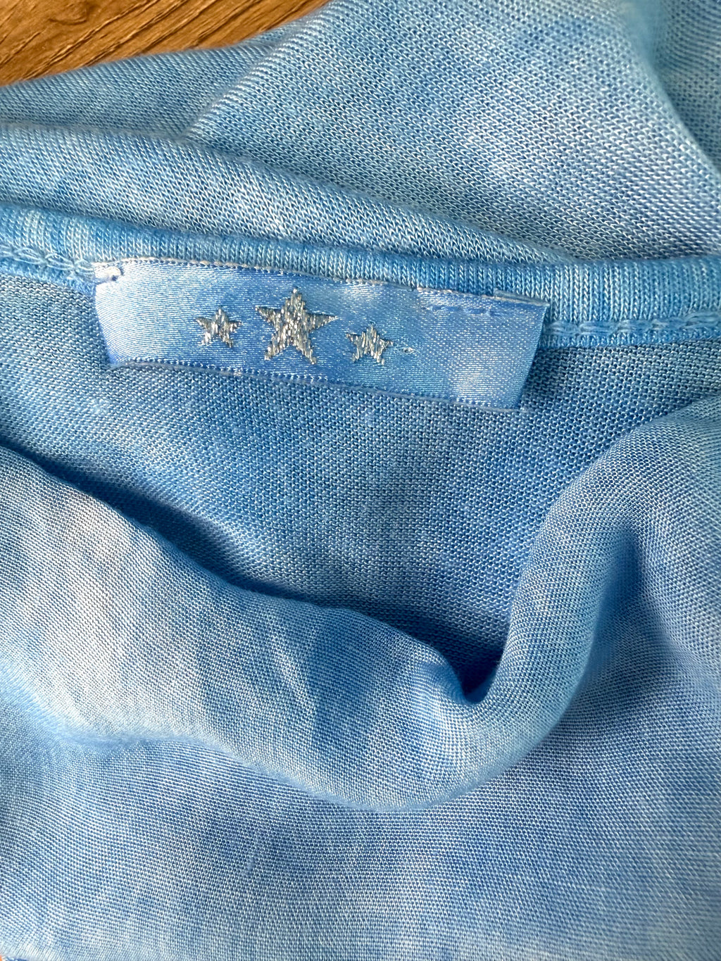 inside label on Italian-Made Draped Cowl-Neck Tank