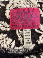 inside label on Joules Black & Cream Floral Jacquard Tunic Dress | Size 8 