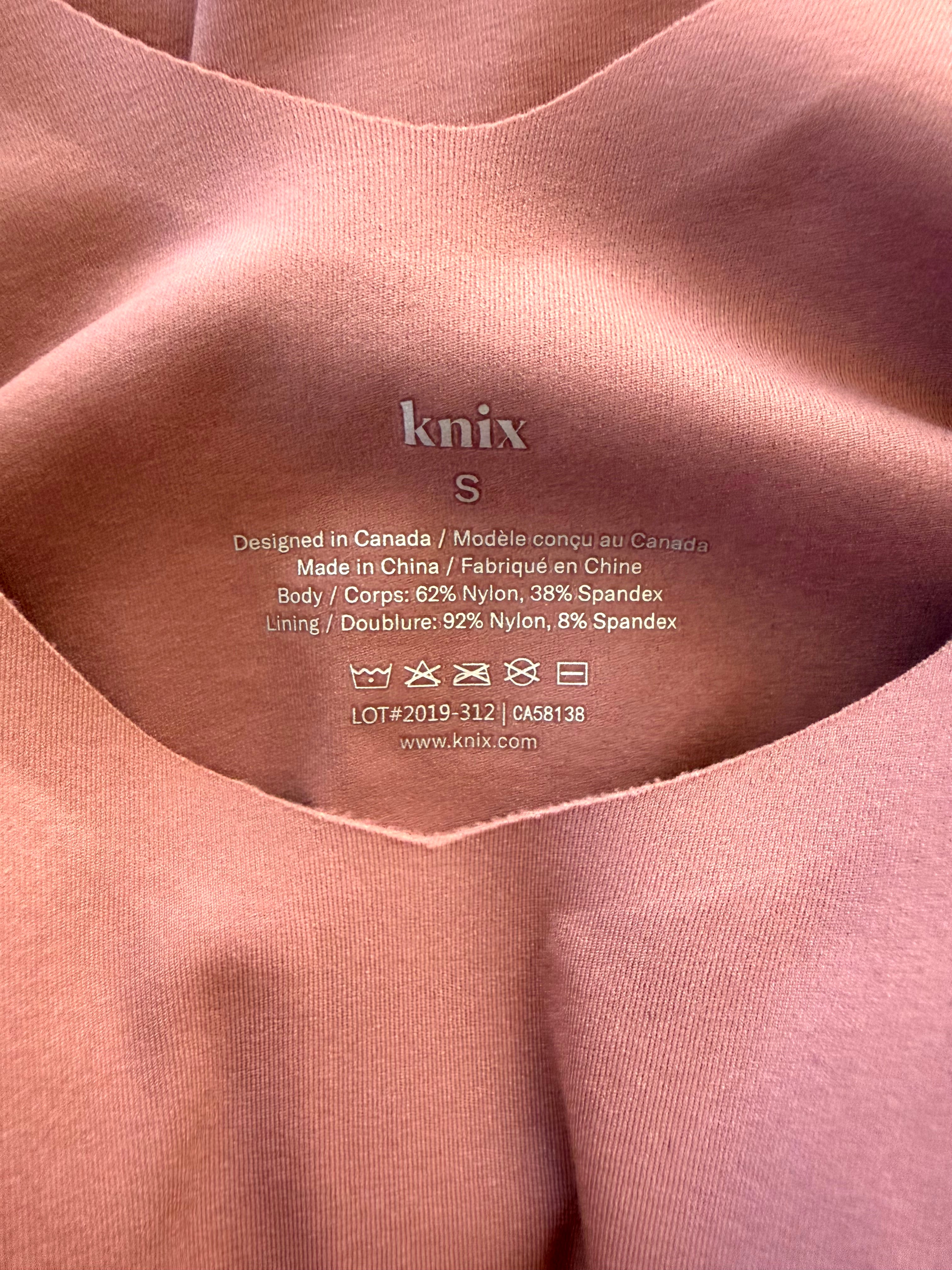 inside label on Knix Cami Shaper with Built-In Bra | Size S at Blue Sparrow Shop