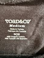 inside label on Organic Cotton Toad & Co Tunic Dress | Size M