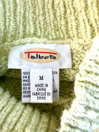 inside label on Talbots 100% Cotton Chunky Knit Sweater at Blue Sparrow Shop