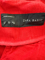 inside label on Zara 100% Linen Jacket | Size M at Blue Sparrow Shop 