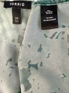 inside labels Torrid Sheer Floral Burnout Kimono Duster | Plus Size at Blue Sparrow Shop