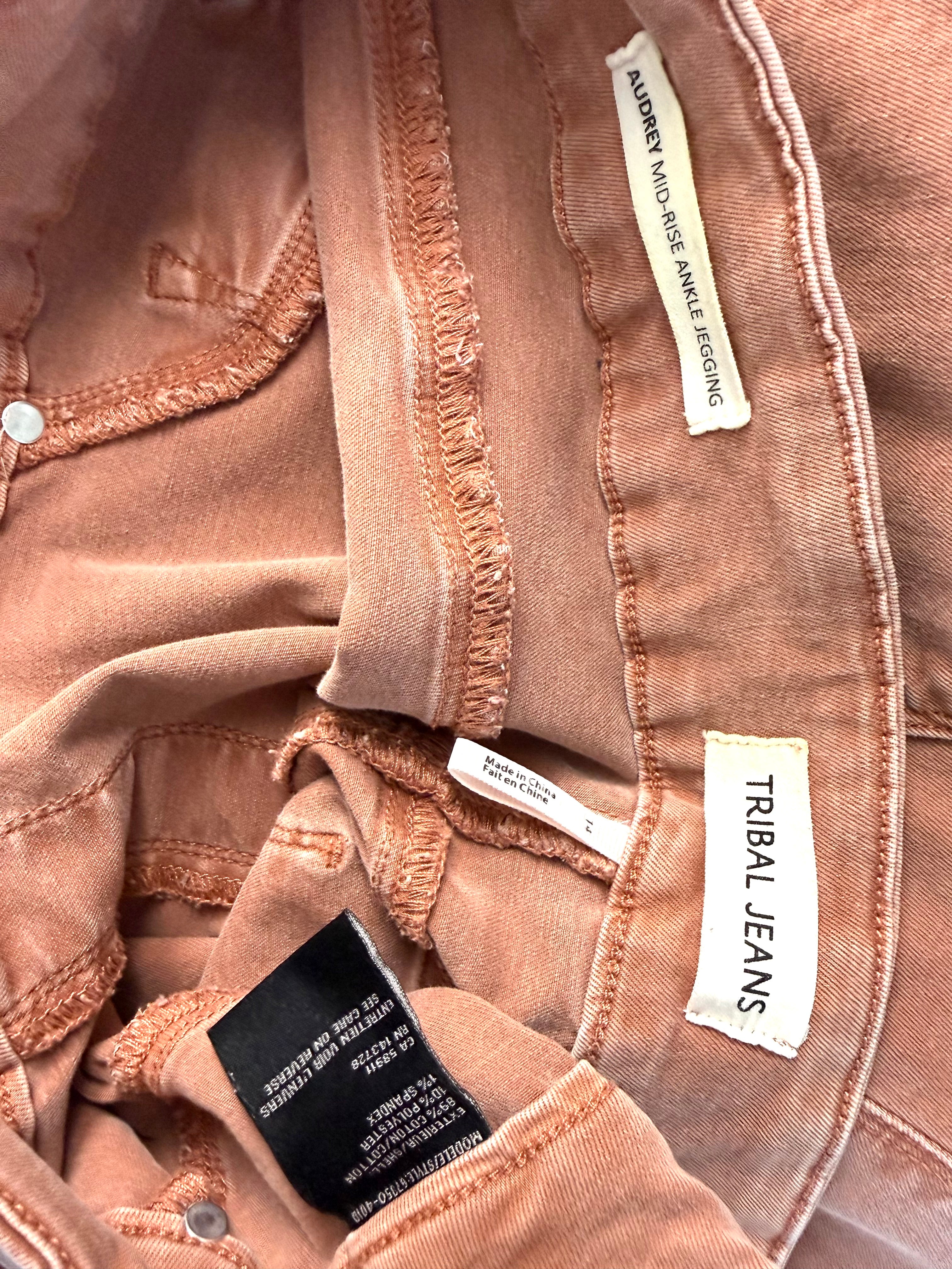 inside labels on  Tribal Brand Audrey Embellished Jeans  at Blue Sparrow Shop