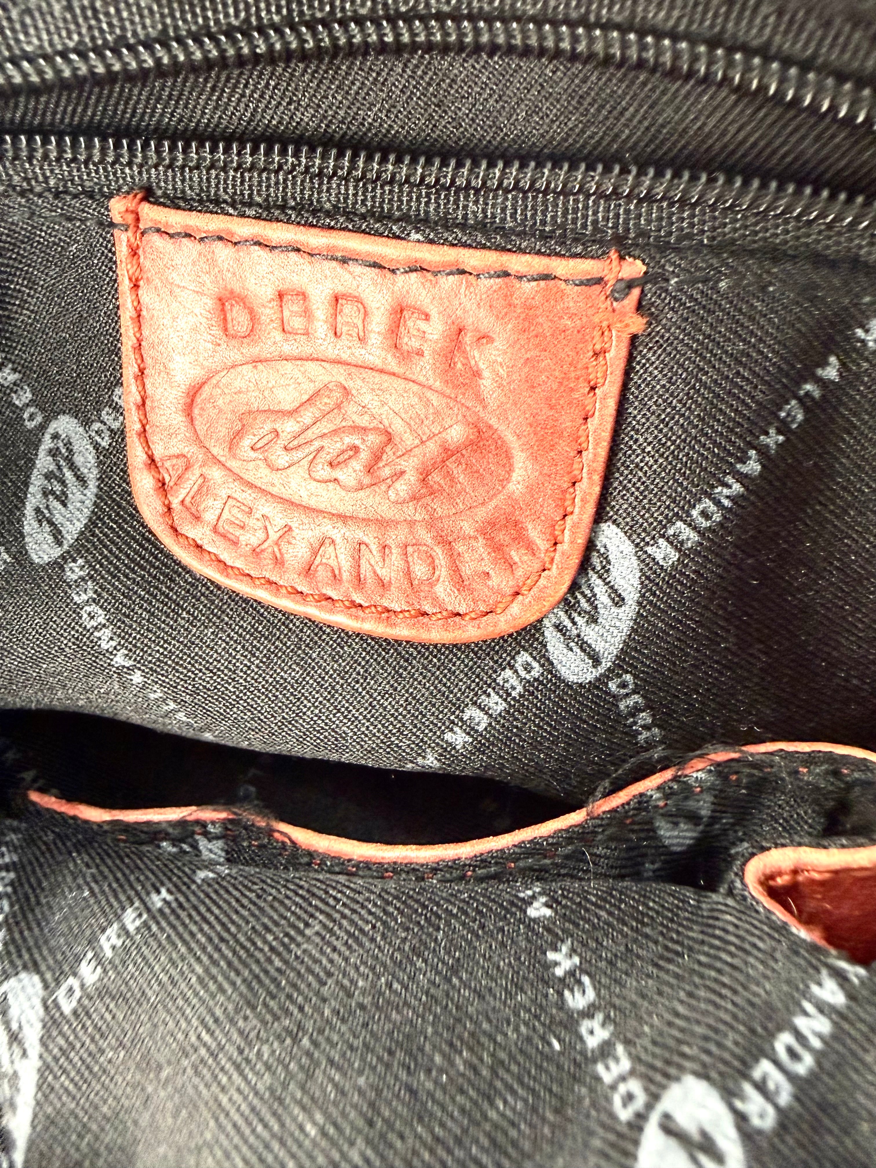 inside of Derek Alexander Leather Crossbody Bag  