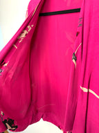 inside of French Connection Floral Kimono | Romantic Boho Layering Piece at Blue Sparrow Shop