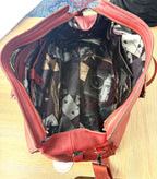 inside of Ted Baker London Leather Weekend Travel Duffle Bag