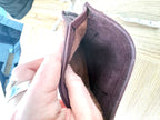 inside of vintage  Made in Canada Leatherworks Crossbody Bag 