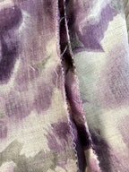 inside seam on Desie® Made in France — Purple Watercolour Floral Blouse | Size L  at Blue Sparrow Shop