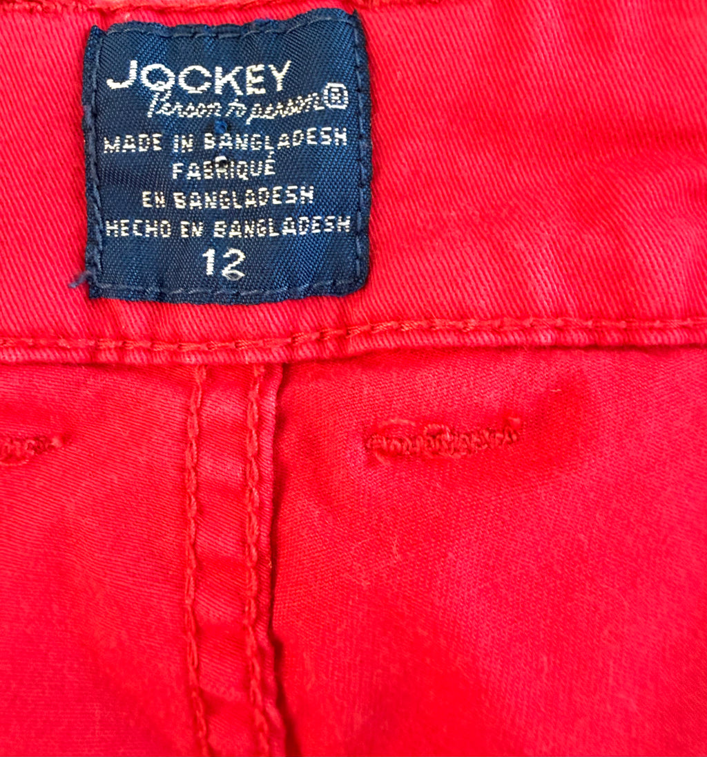 inside tag - Jockey true fit pants in hot pink size 12