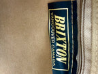 inside tag Brixton leather bag made in Canada 