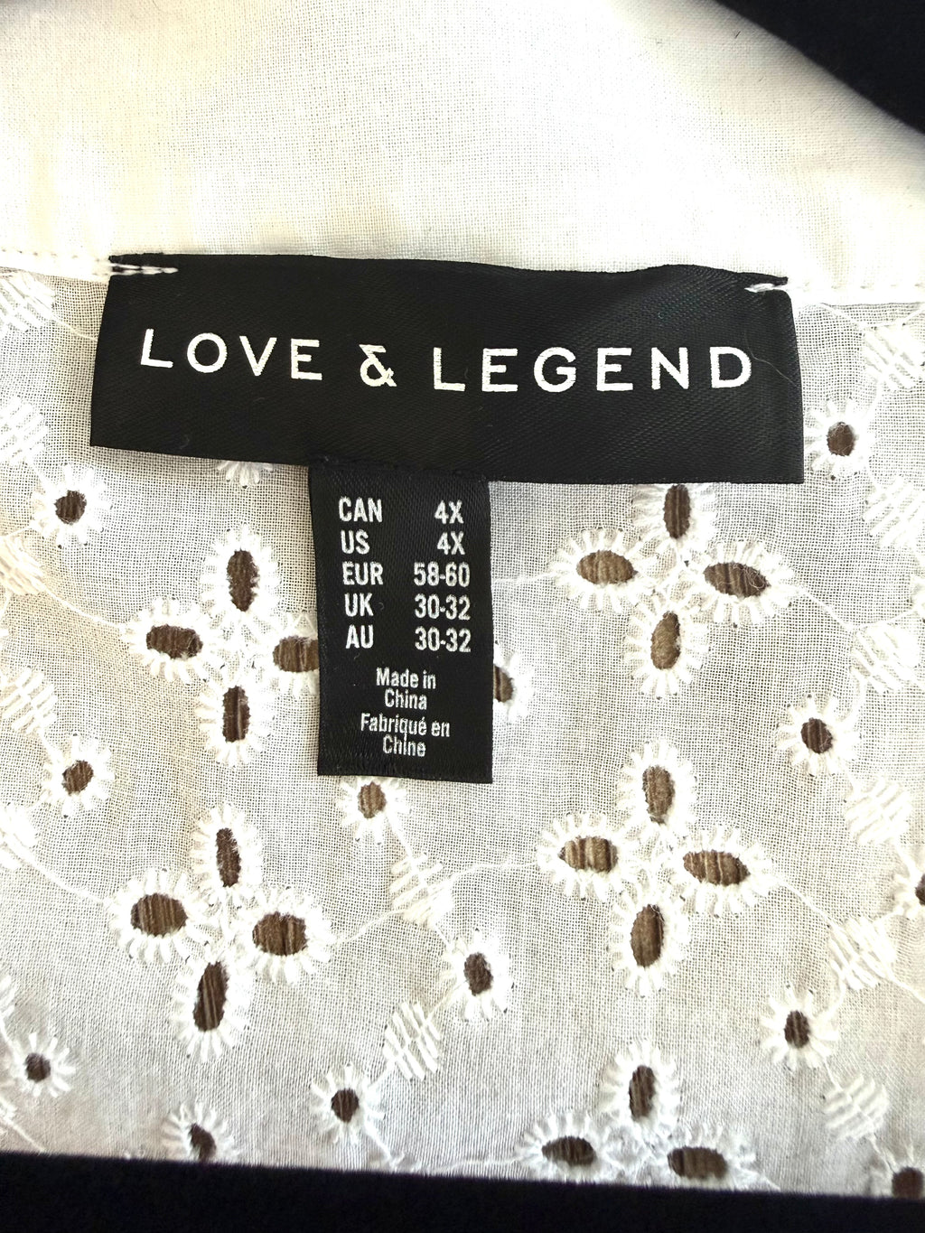inside tag love and legend oversized white eyelet kimono 