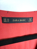 inside tag of Zara basic tunic dress XL 