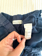 inside tag on 100% Linen Pull-On Pants | Relaxed | Size S at Blue Sparrow Shop
