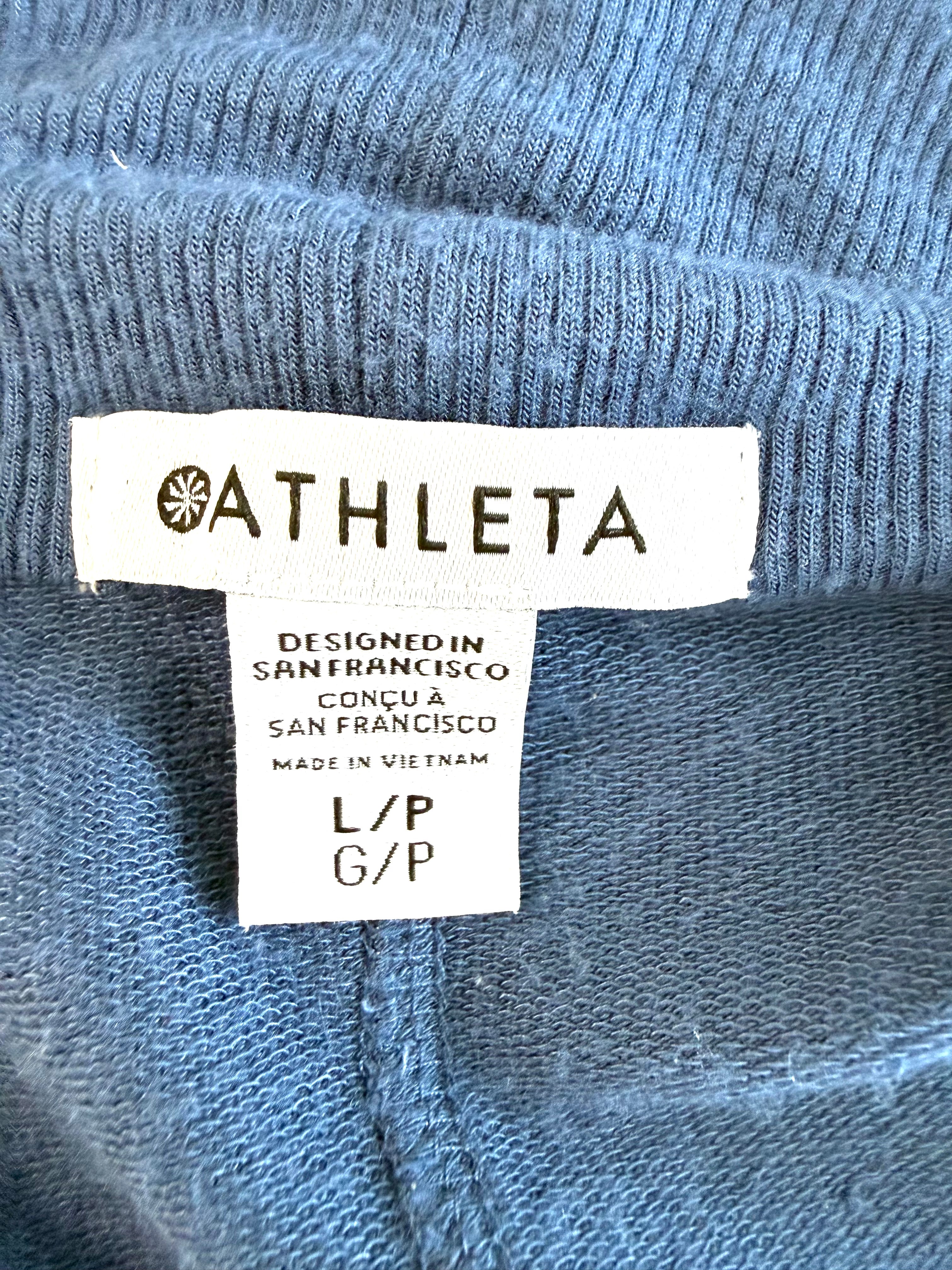 inside tag on Athleta Pranayama Wrap cardigan
