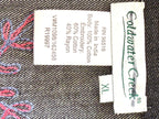 inside tag on Coldwater Creek Embroidered Denim Jacket | Size XL at Blue Sparrow Shop