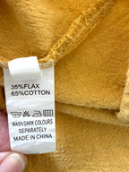 inside tag on  Linen-Cotton Blend Spaghetti Strap Cami | Size M at Blue Sparrow Shop