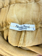 inside tag on  Made in Italy Alessia Santi Linen Wide Leg Pants Culotte Style