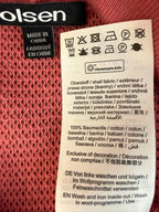inside tag on Olsen 100% Cotton Open Mesh Knit Cardigan at Blue Sparrow Shop