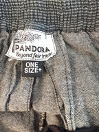 inside tag on Pandora beyond fair trade organic wide leg pants one size 