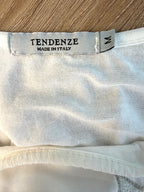inside tag on Tendenze made in italy star print overlay top