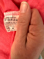inside tags on 100% Linen Angela Mara  Made in Italy Linen Top | Size M at Blue Sparrow Shop 