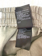 inside tags on 100% Linen  Drawstring Pants – Taupe Relaxed Fit Pull-On Trousers – H&M Small at Blue Sparrow Shop