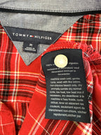 inside tags on 100 percent Cotton Tommy Hilfiger Plaid Shirt Size M