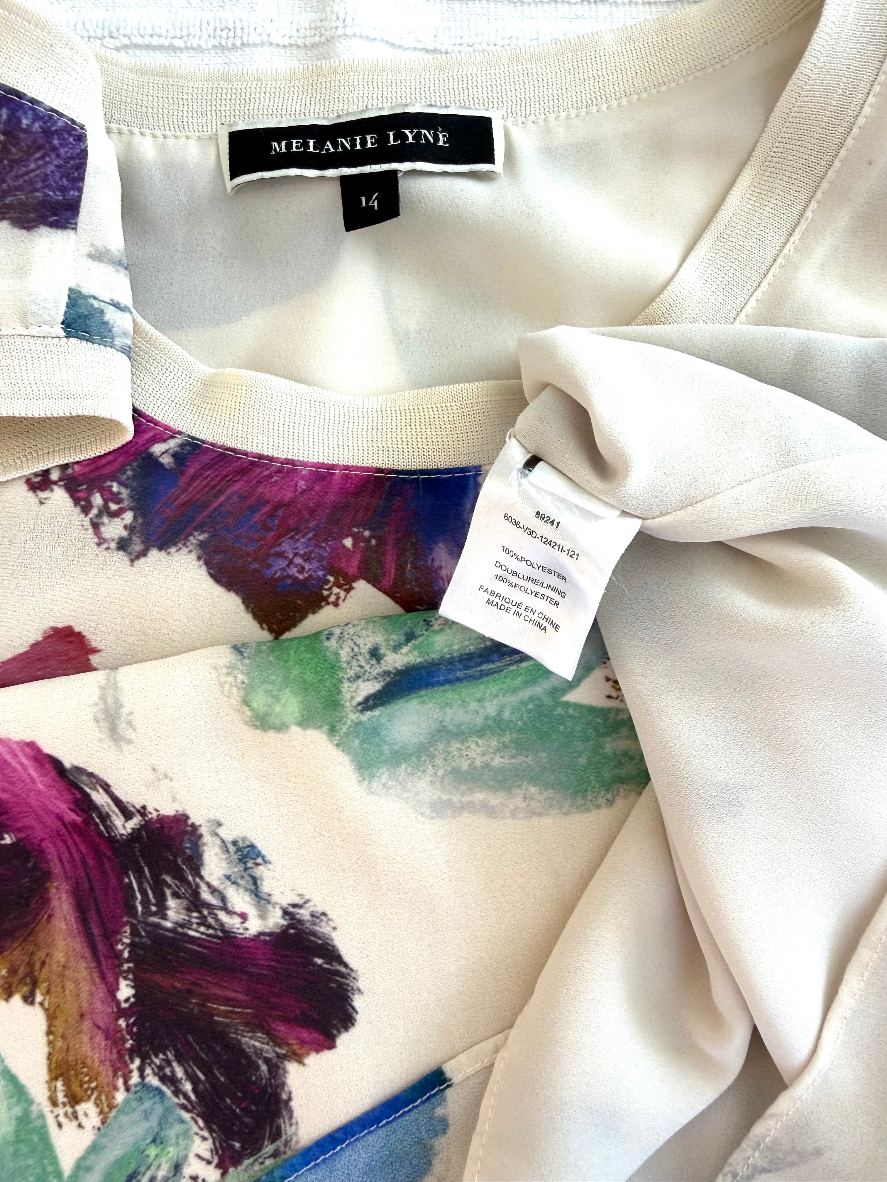 inside tags on Melanie Lyne Sleeveless Top | Size 14 at Blue Sparrow Shop 