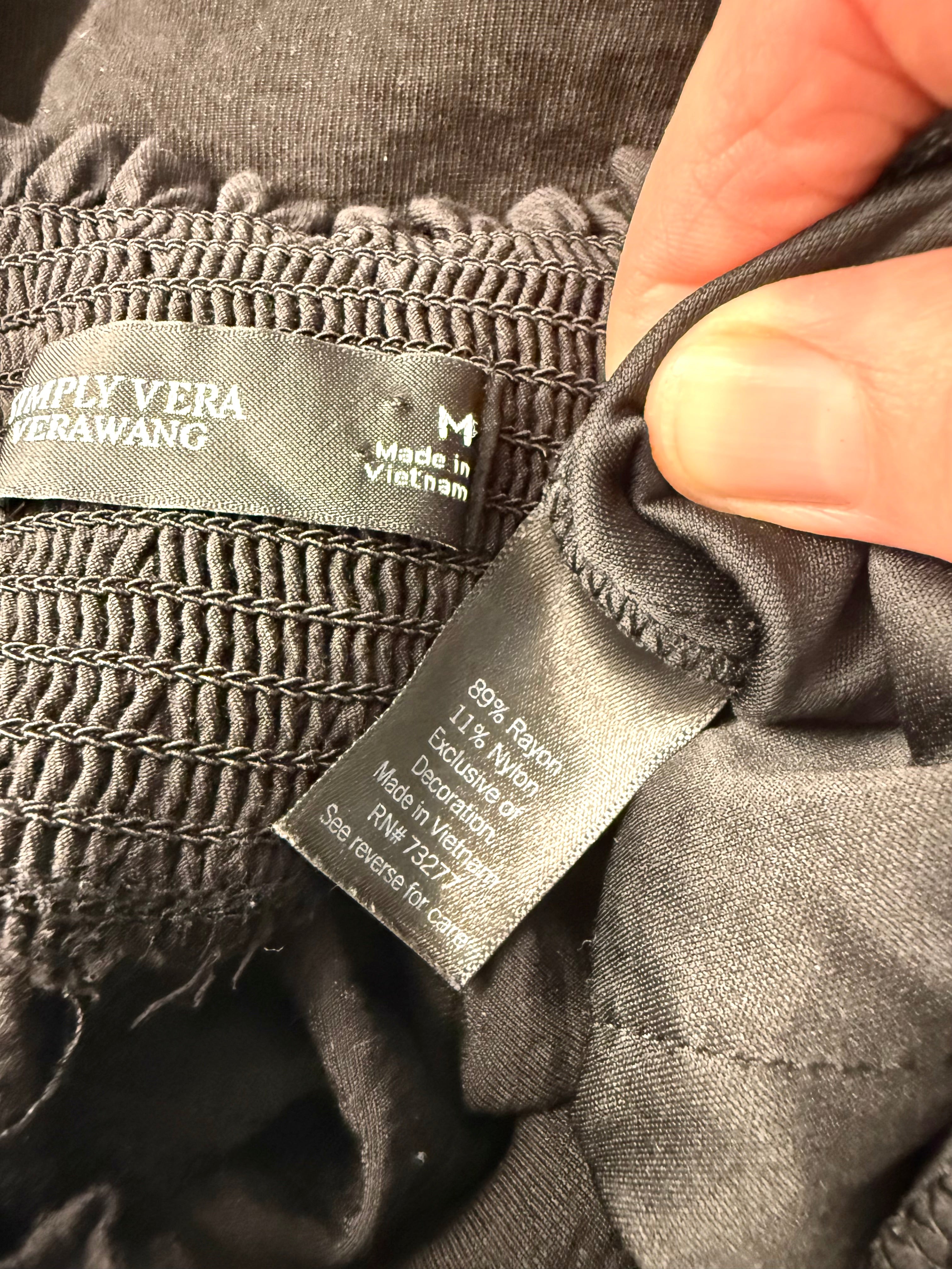 inside tags on Simply Vera Vera Wang Wide-Leg Pants  at Blue Sparrow Shop