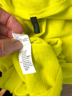 inside tags on Stile Benetton — Bright Yellow Cap Sleeve Knit Top, Size M at Blue Sparrow Shop