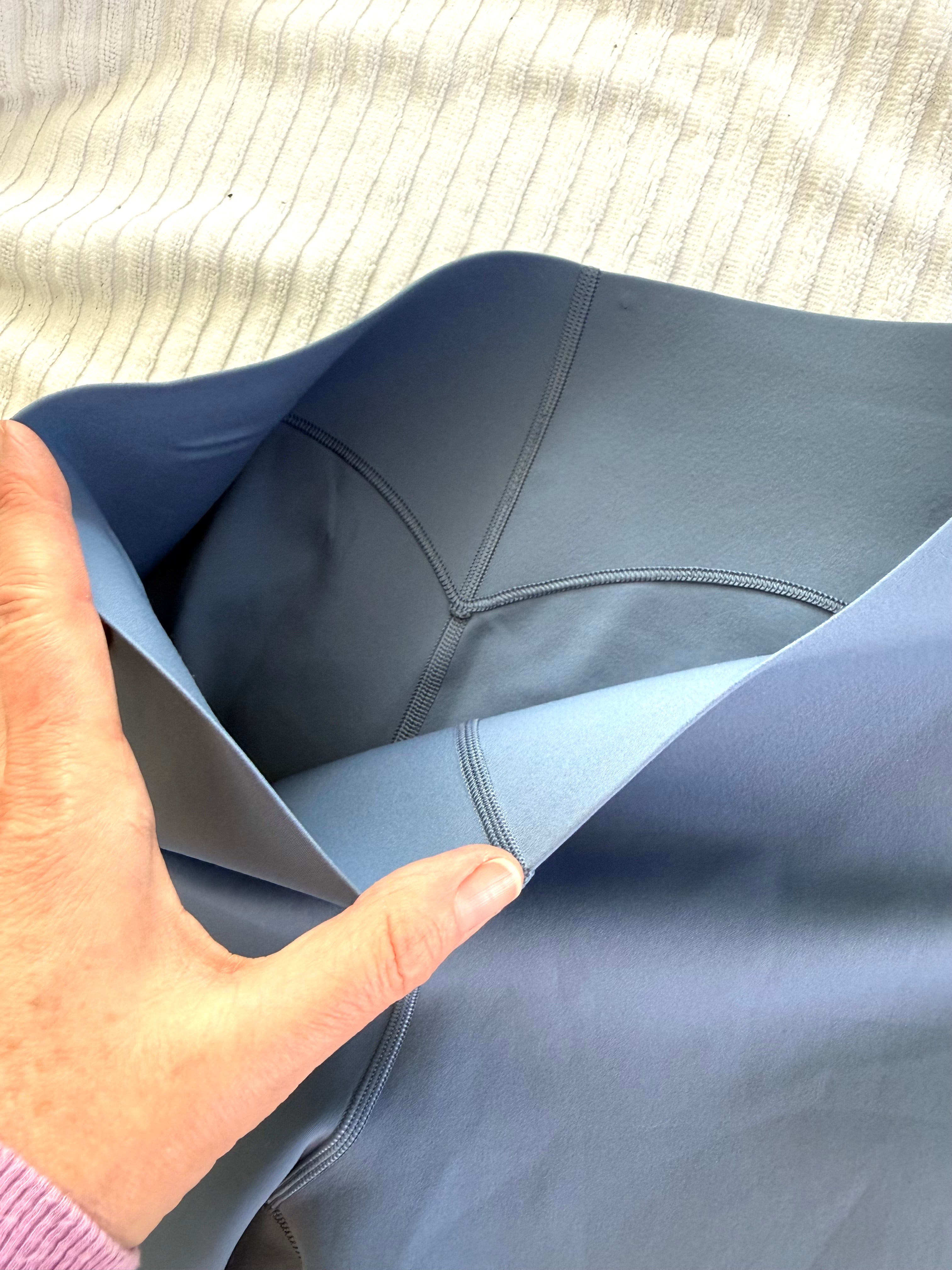 inside waist of Lululemon High-Rise Performance Leggings | Size 8 at Blue Sparrow Shop