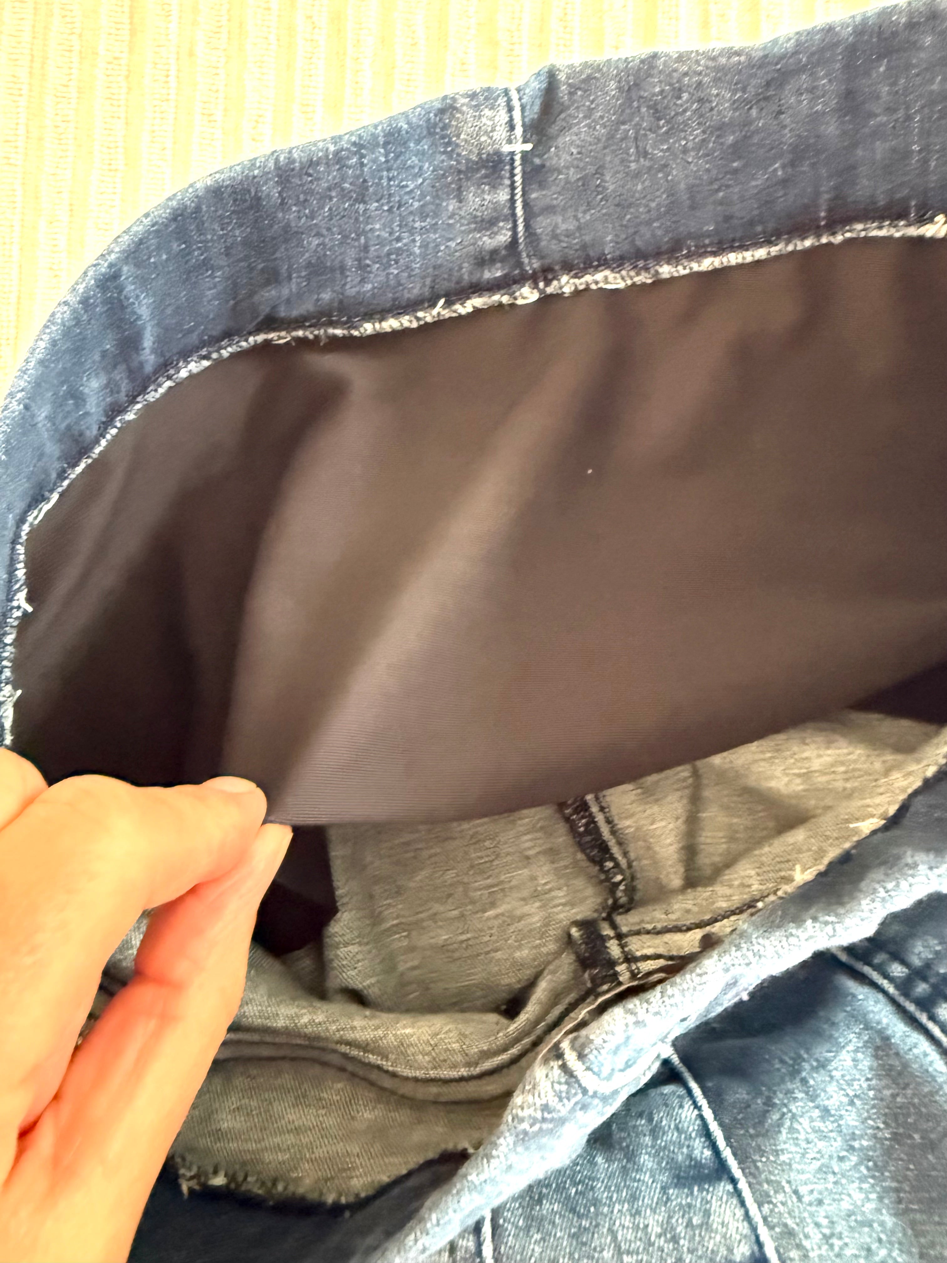 lift tuck technology panel on NYDJ Foundry Pull-On Bootcut Jeans – Medium Wash Stretch Denim Jeans