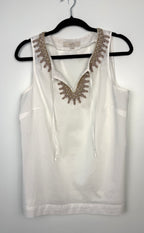 lightweight white summer top women relaxed fit