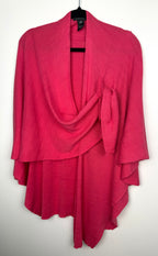 loop closure on Made in Canada Parkhurst Draped Wrap Cape  at Blue Sparrow Shop
