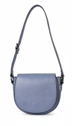 medium blue Crossbody Saddle Bag at Blue Sparrow Shop