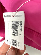new tag on Lululemon Envital Bra Hot Pink Cross-Back Sports Bra NEW WITH TAGS