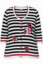 oversized_cardigan_striped_with_sequinned_decals_at_Blue_Sparrow_Shop
