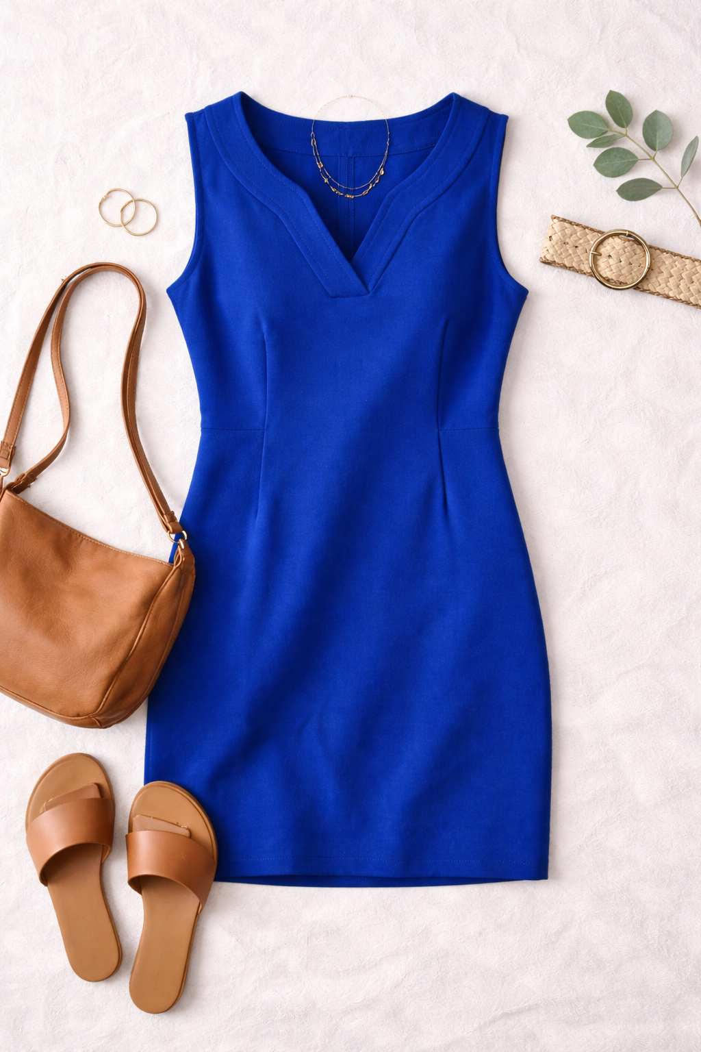 oyal blue Talbots Sheath Dress at Blue Sparrow Shop  lifestyle photo 