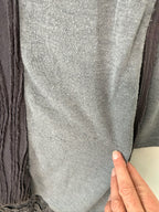 pilling on back of Hypnose Grey Mixed-Media Layered Cardigan | Size S/M