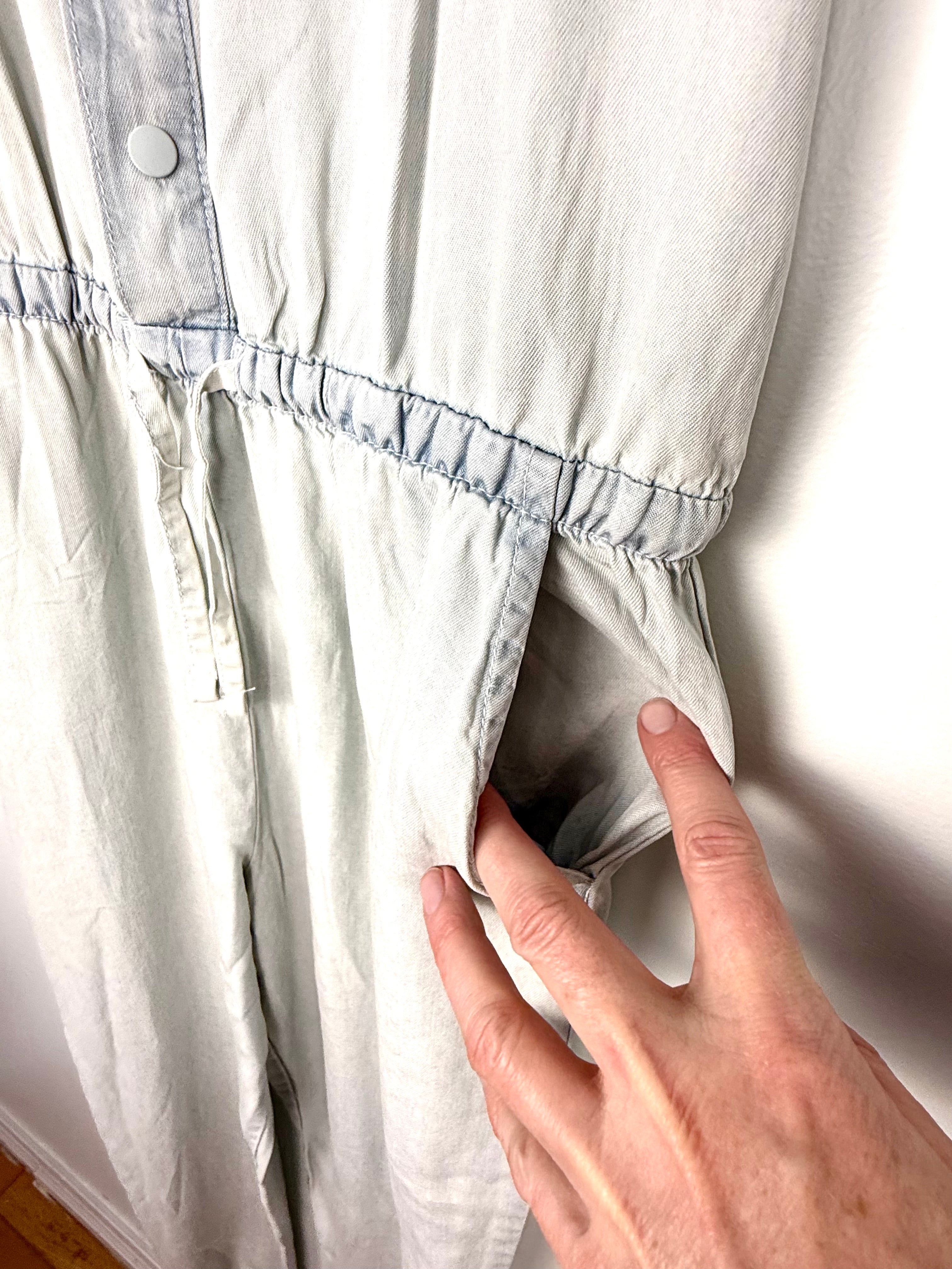 pocket detail on NWT Silver Jeans Co. Jumpsuit 