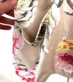pocket of Italian boutique rose print jacket cottagecore aesthetic spring layering piece
