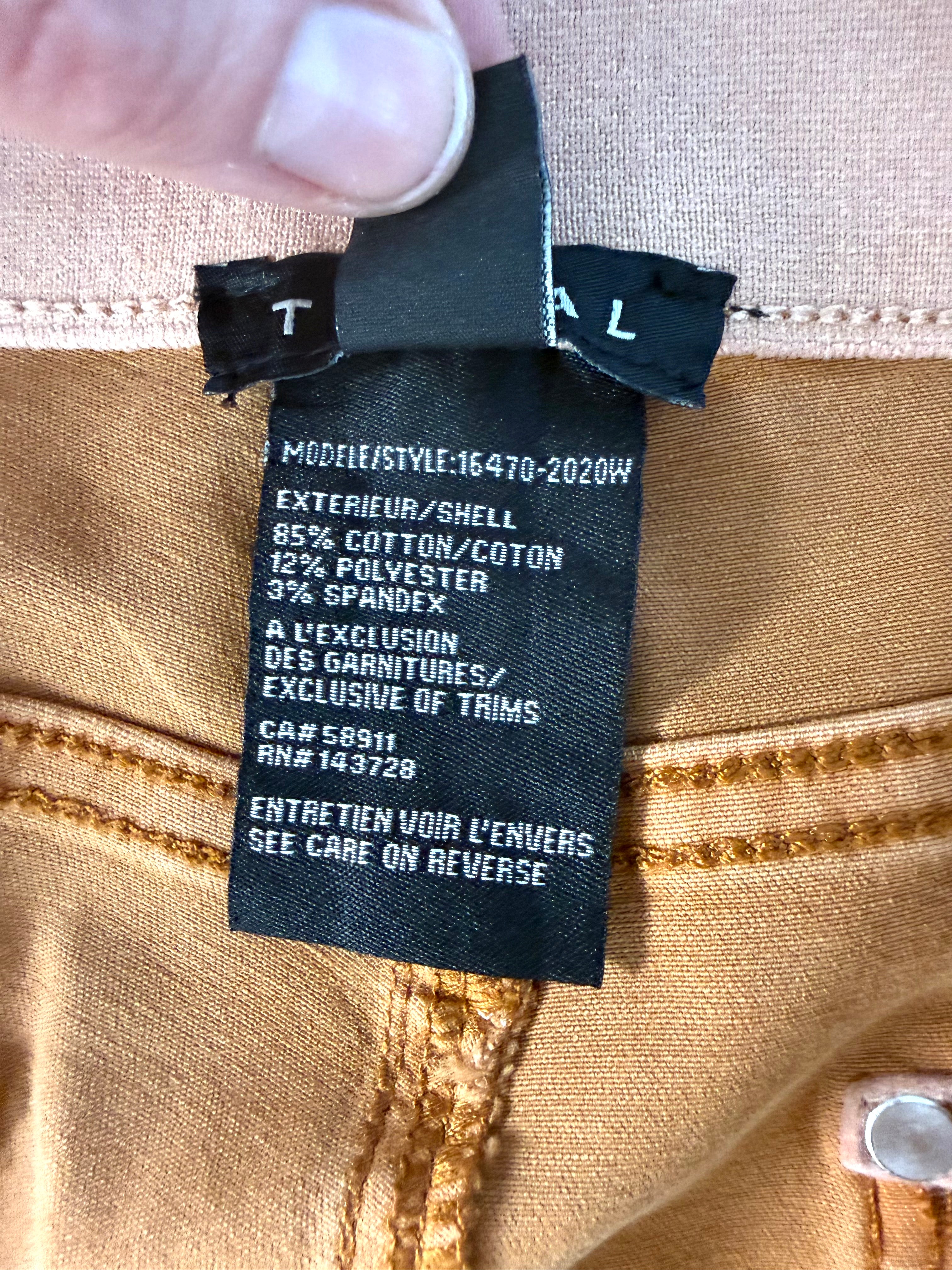 poly/spandex tag inside NWT Tribal Cropped Wide Leg Pants at Blue Sparrow Shop