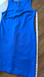 royal blue Talbots Sheath Dress at Blue Sparrow Shop measuring 29" underarm to hem 