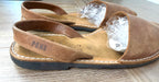 side of PONS Avarca Leather Sandals | Size 40 at Blue Sparrow Shop