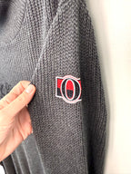 side sleeve emblem on NWT 100% Cotton Ottawa Senators Tunic Sweater | Size S