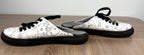 side view of Ana Maria Leather Lace-Up Mule Sneakers | Clogs