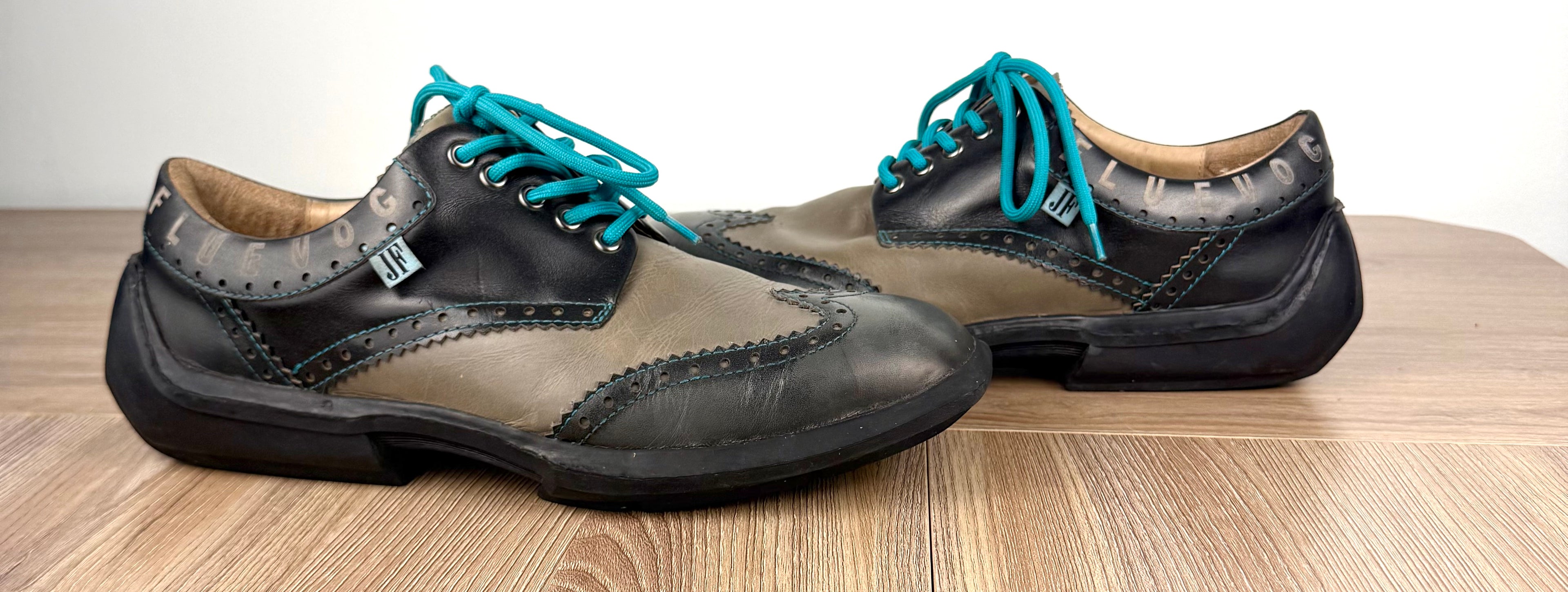 side view of John Fluevog Future Angel Brogue Oxford